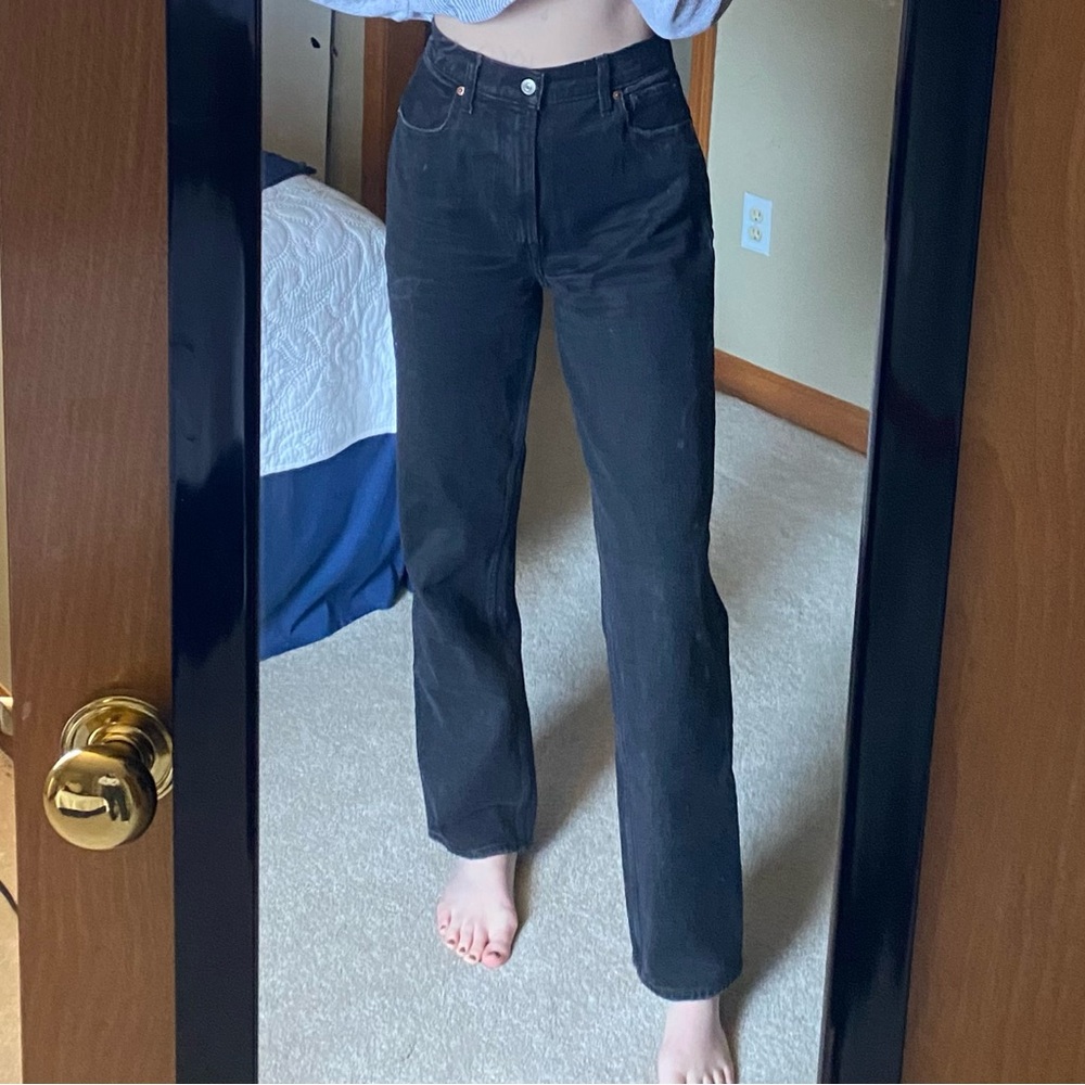 Abercrombie 90s Straight Leg Ultra High Rise Size 27/4R